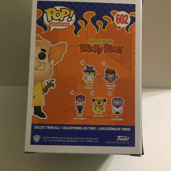 2019 NYCC Shared Hannah Barbara Wacky Races Professor Pat Pending Funko Pop - Picture 8 of 9